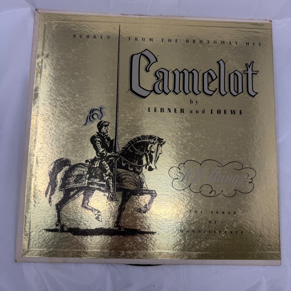 101 Strings Camelot Lerner Loewe Broadway Score Vinyl LP Somerset SF-13400 Gold
